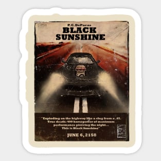 Black Sunshine grindhouse movie poster Sticker